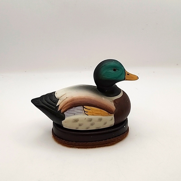 Vintage Ceramic Mallard Duck Shoe Brush/Buffer - Picture 3 of 8